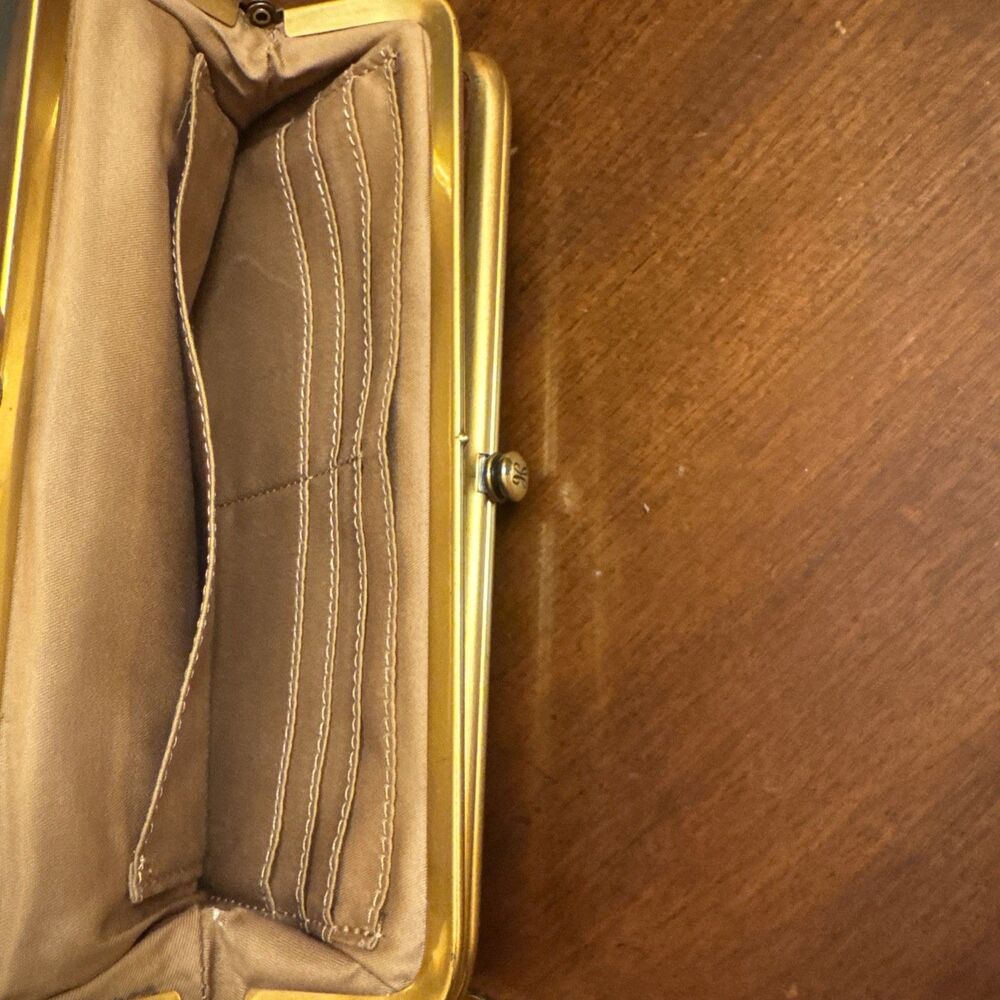 Hobo International Lauren Clutch Wallet Gold - Picture 8 of 10